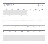 January 2016 Planner