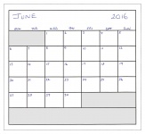 June 2016 Planner