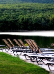 Lounge Chairs On Lake
