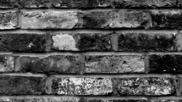 Old Gray Brick Wall