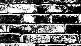 Old Line Art Brick Wall