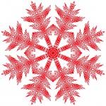 Red Snowflake 2