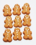 Rows Of Gingerbread Cookies