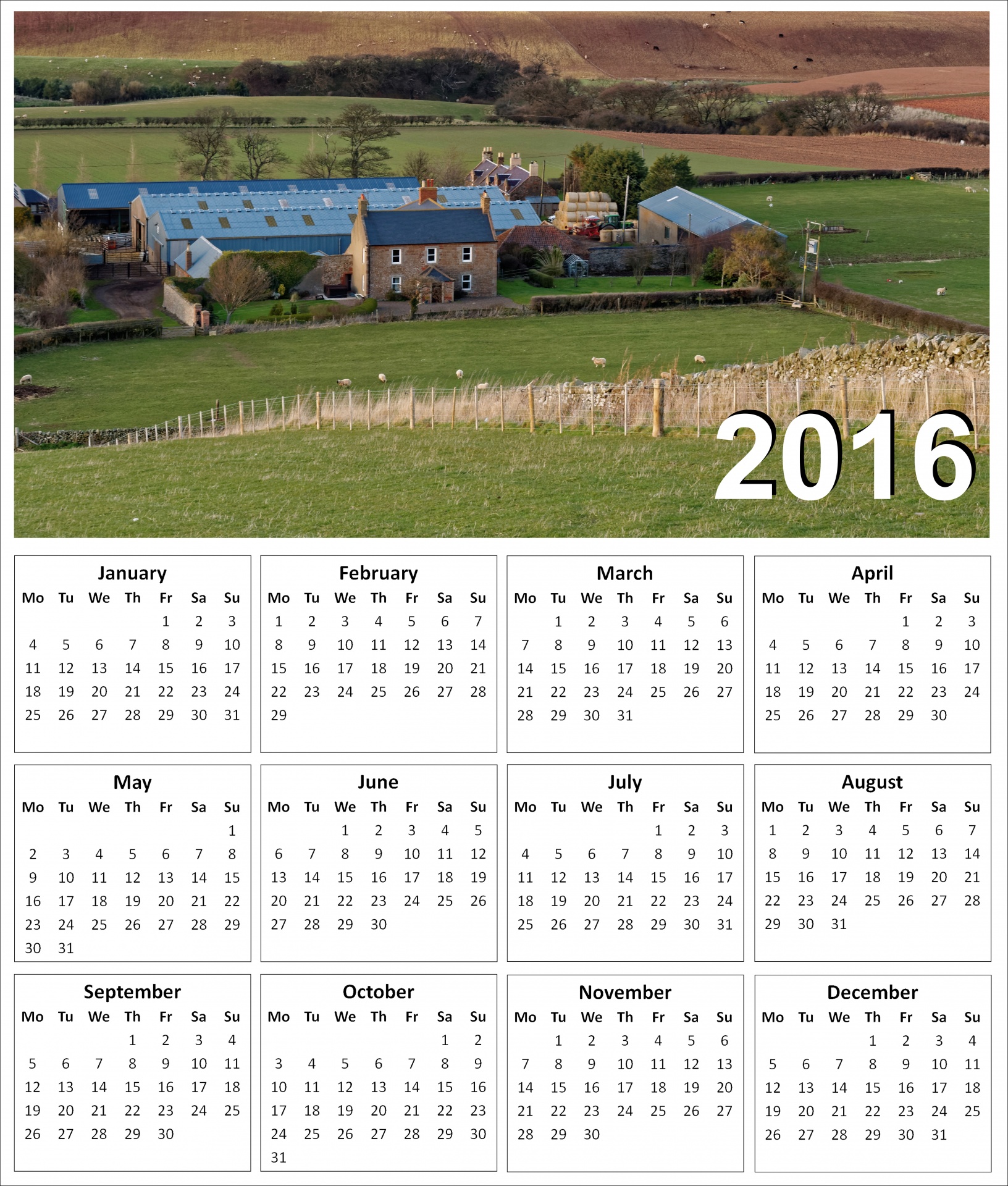 2016 Farm Calendar