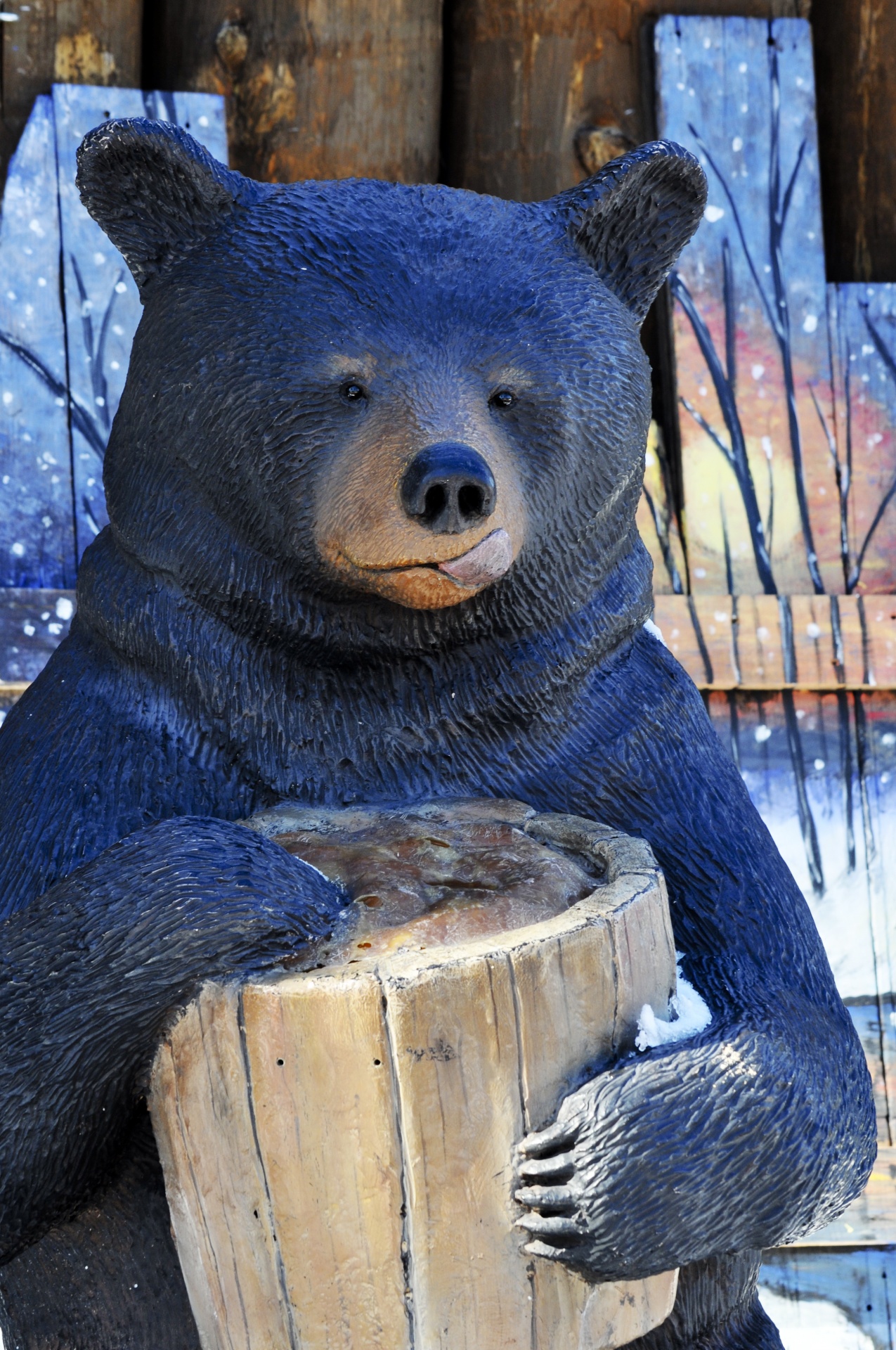 Bear With Paw In Honey Pot