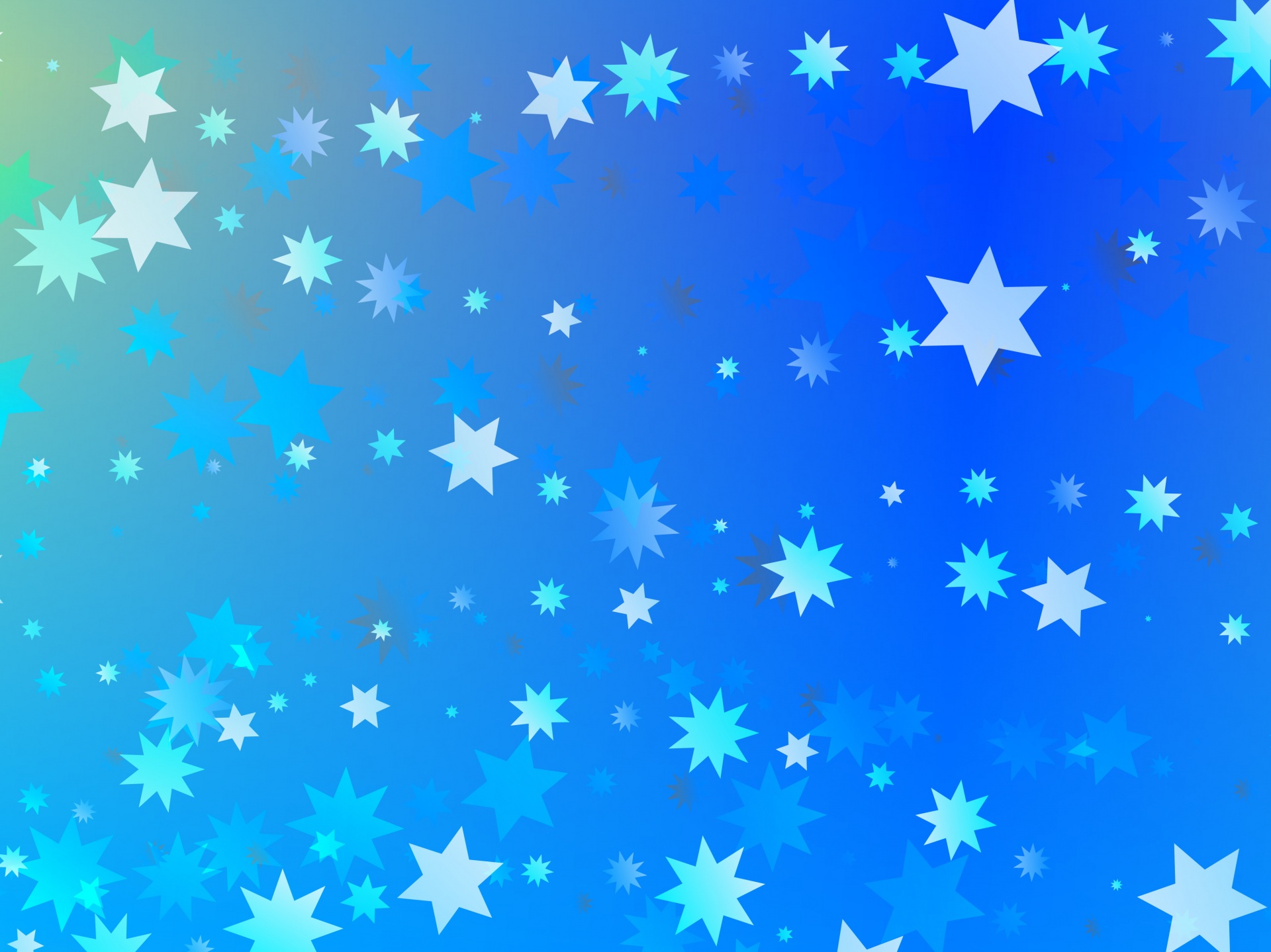 Starry blue background pattern.