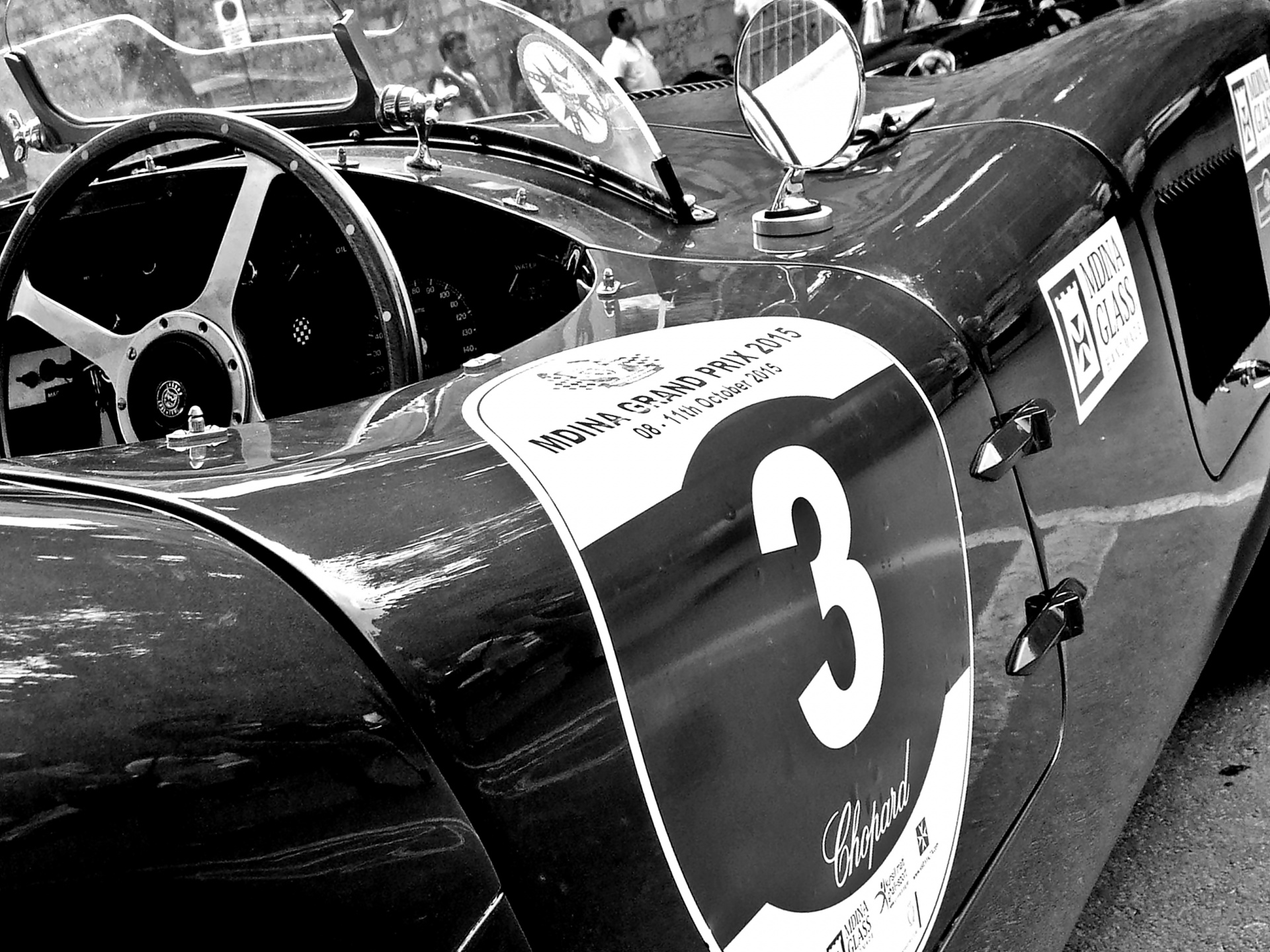 Vintage racing E-Type Jaguar