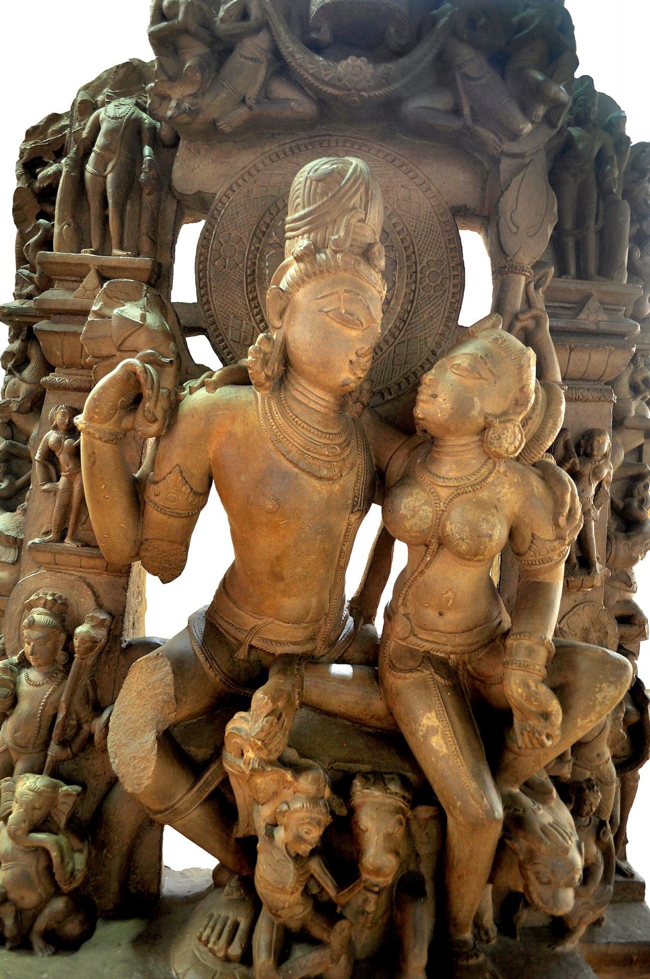 10th century sculpture of Lord Shiva and His wife