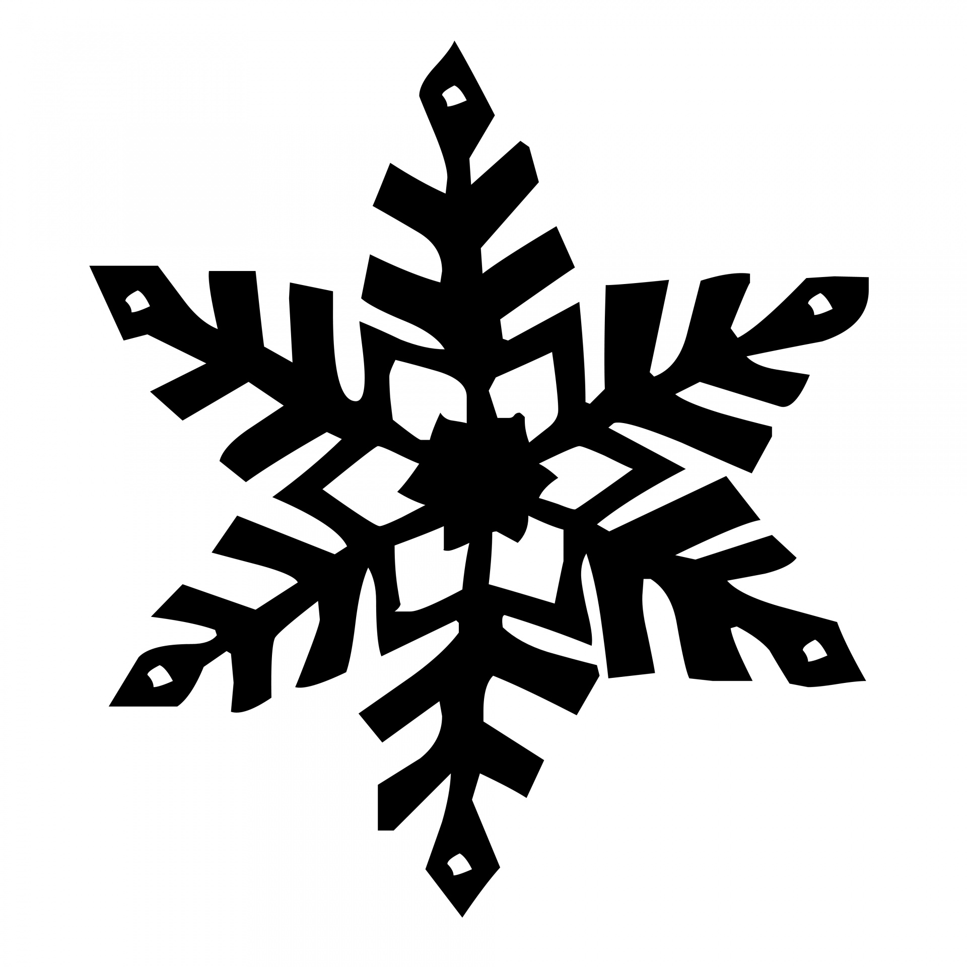 Six Arm Snowflake