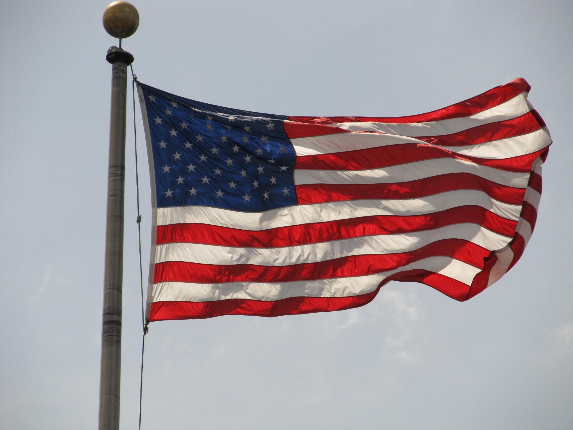 USA's Flag Flying Freely