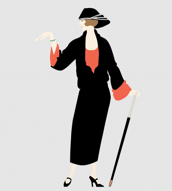 Femme de mode des années 1920 Photo stock libre - Public Domain Pictures
