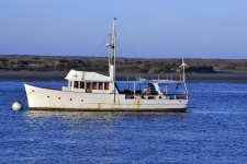 Anchored Fishing Boat
