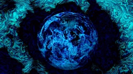 Blue Vapour Planet