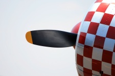 Chequered Cowling Of Harvard Engine
