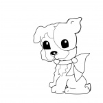Dog Coloring Page For Kids