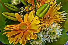 Flower Bouquet In Yellow
