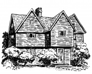 House With Gables Clipart