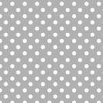 Polka Dots In Grey & White