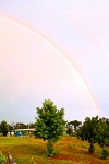 Rainbow Over The Texas Country Side
