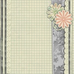 Scrapbook Page Flower Soft Green