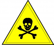 Skull Hazard Sign