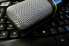 Square Microphone On Keyboard