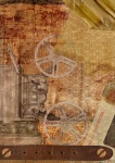 Steampunk Background Art Collage