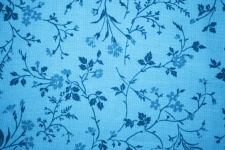 Sky Blue Floral Fabric