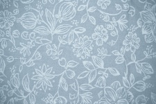 Floral Light Blue Fabric