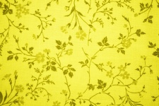 Flowery Yellow Fabric