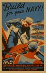 Vintage Navy Poster