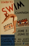 Vintage Swim Poster