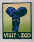 Vintage Zoo Poster
