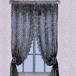 Window With Lace Drapes