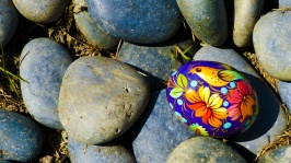 Zen Rocks And Decorative Egg