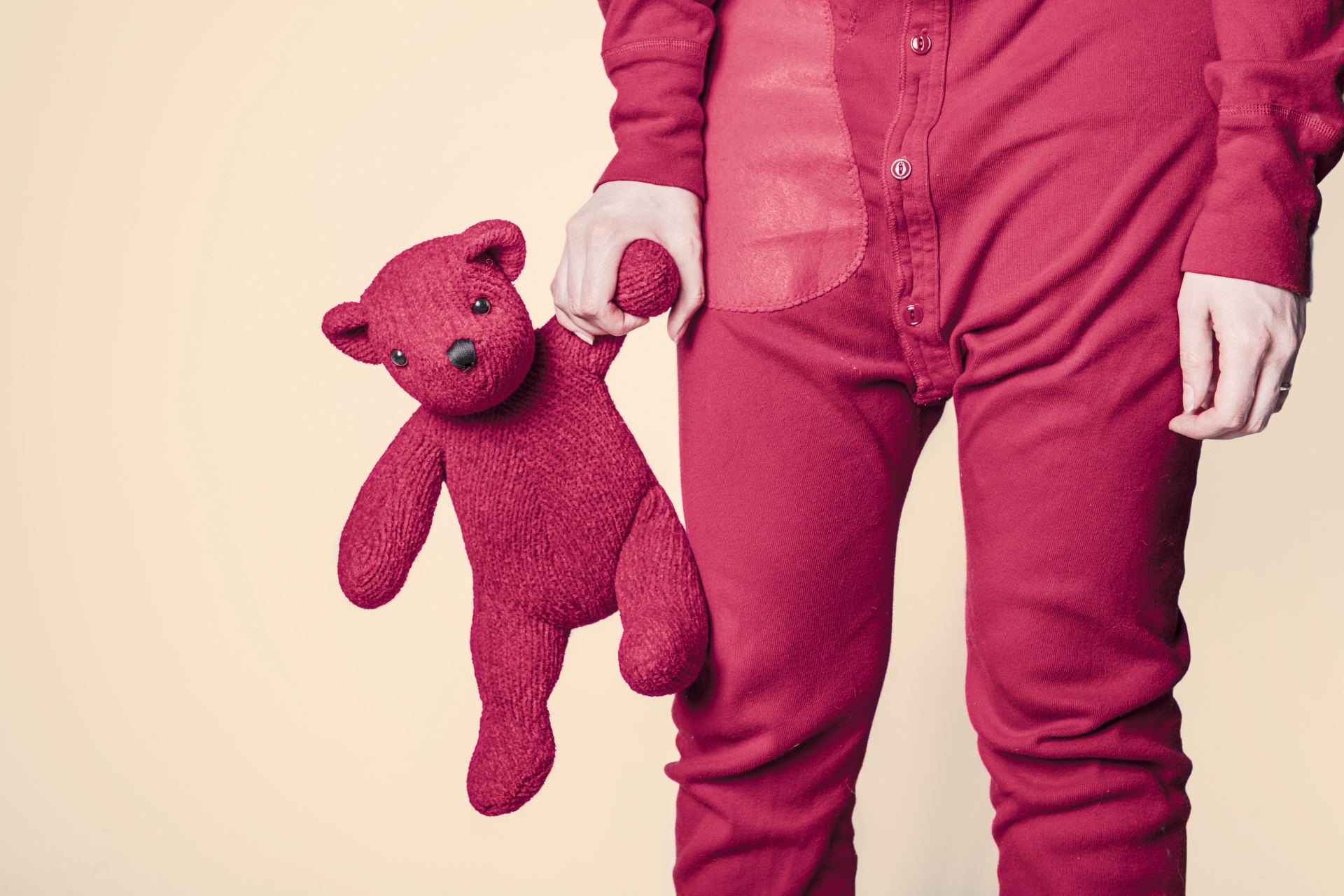 Adult, Pajamas, Pooh, Hot Pink
