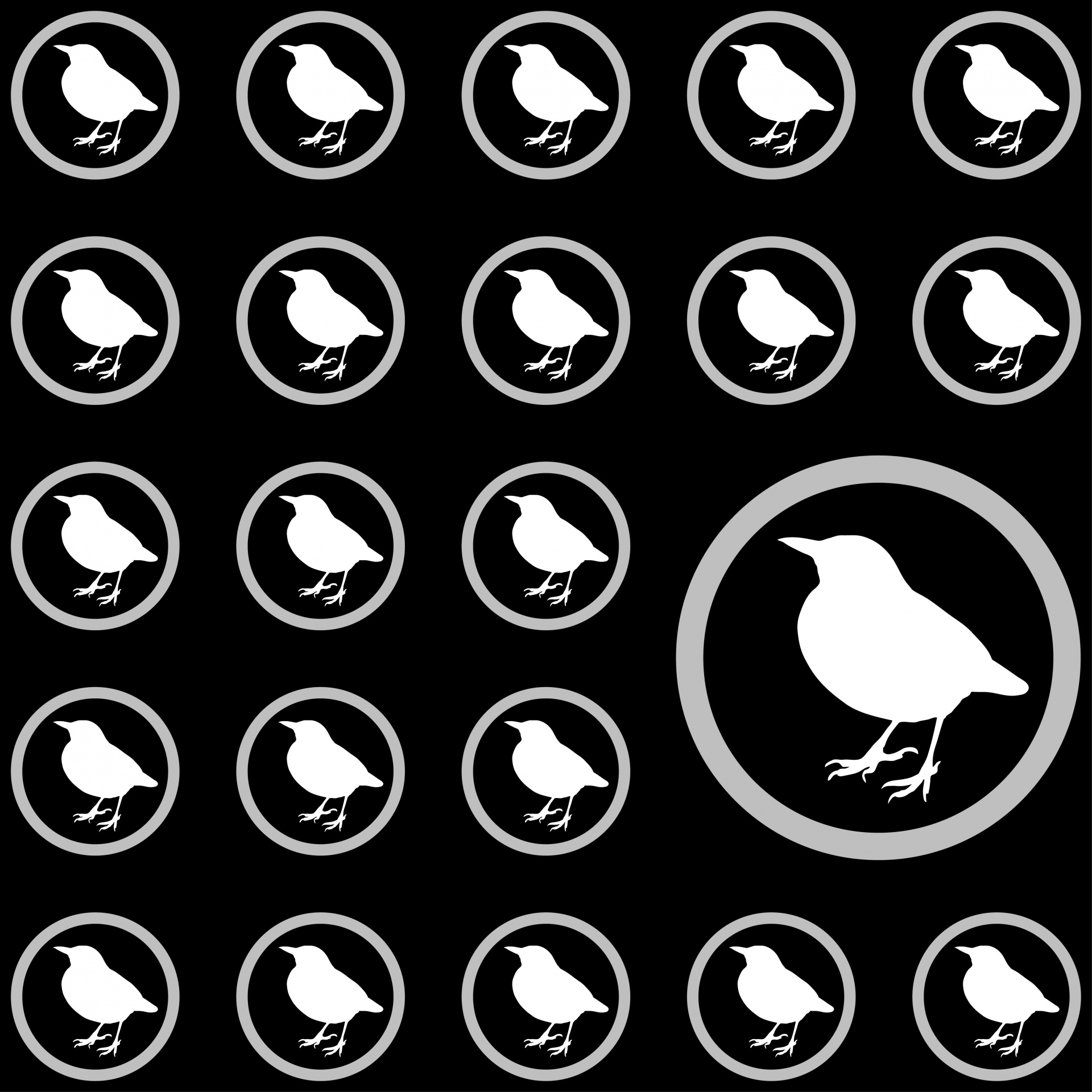 Blackbird wallpaper pattern background design