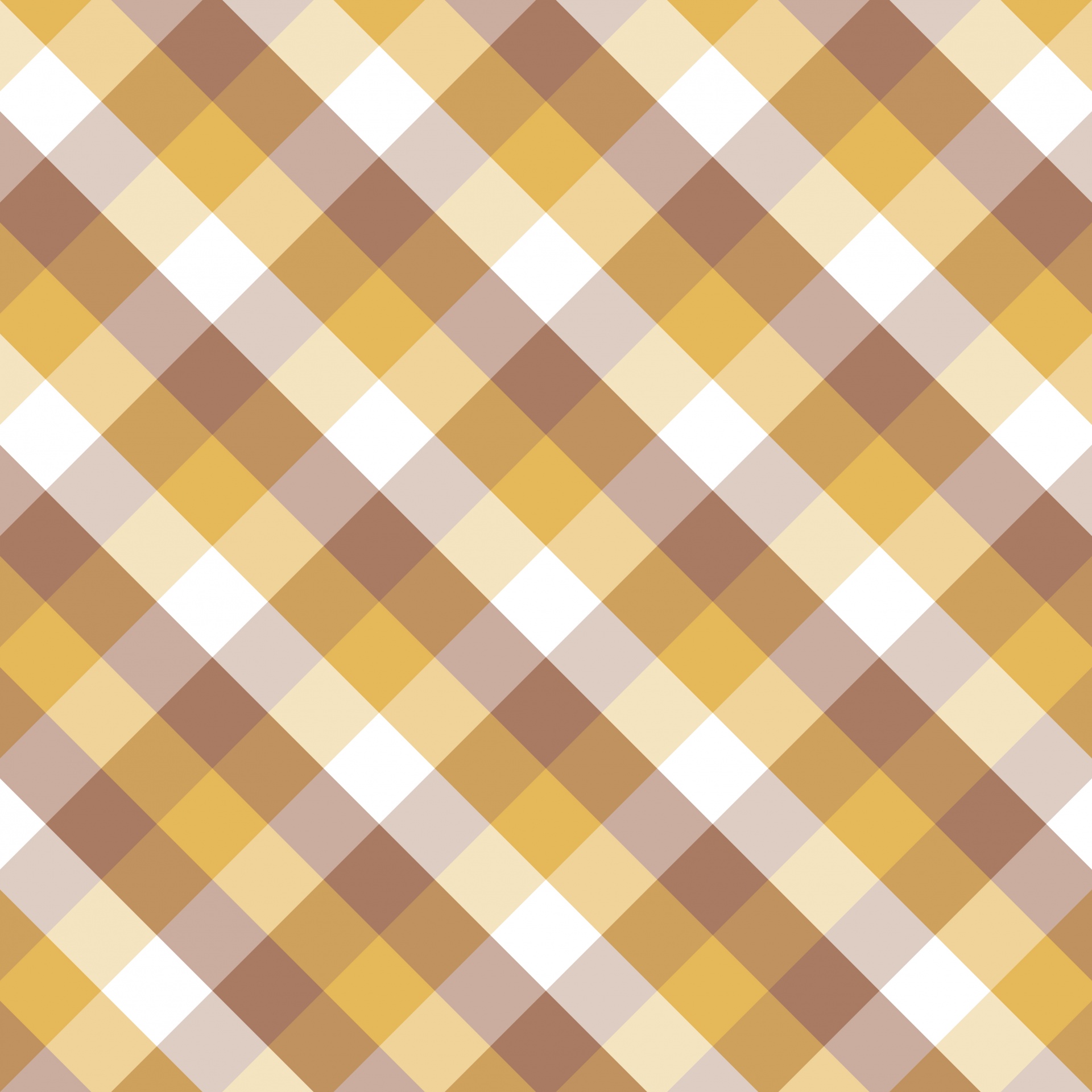 Check Pattern Wallpaper Brown, Gold