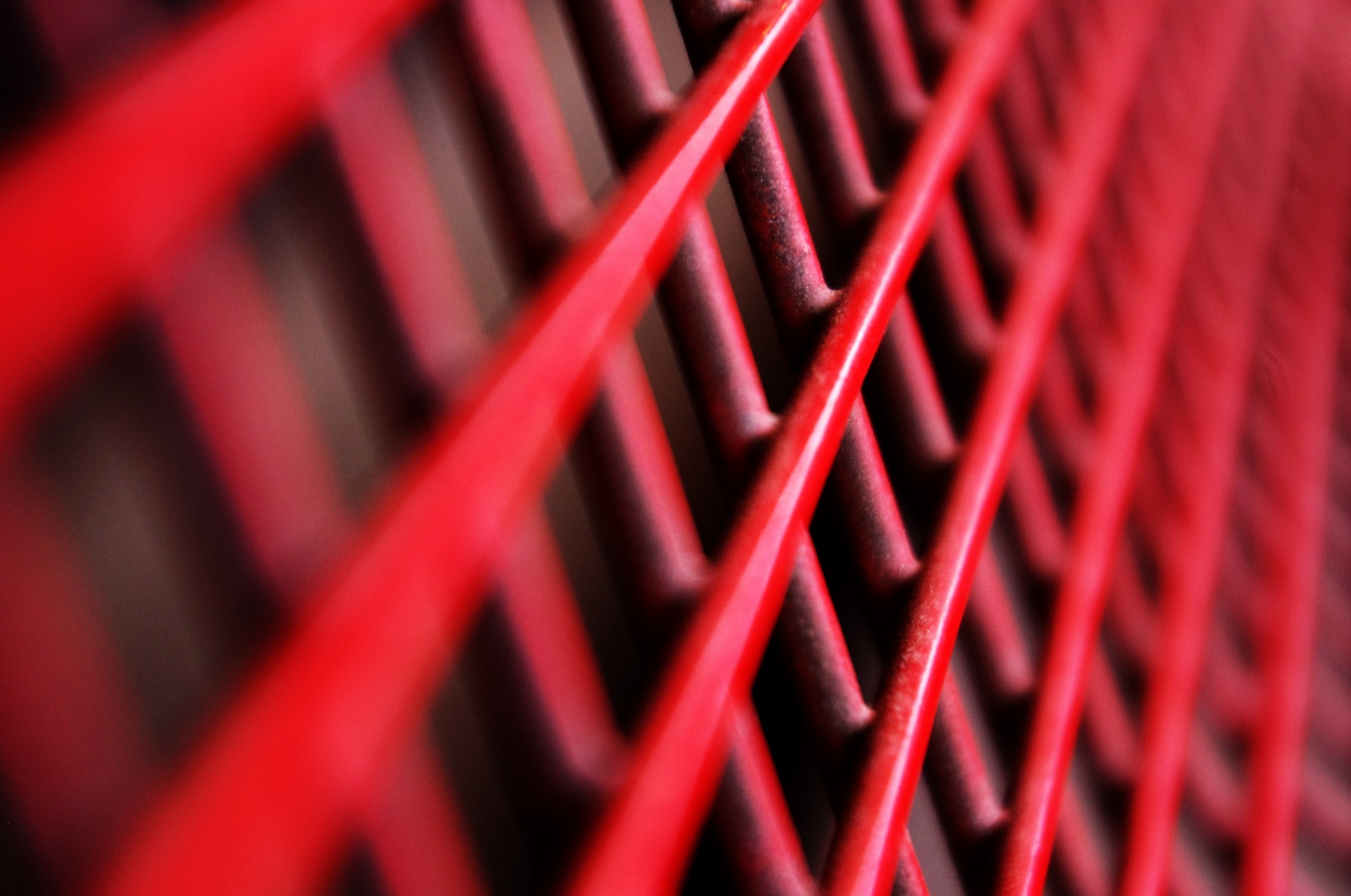 Abstract of a red metal chair