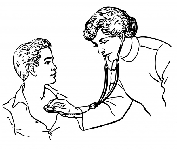 Doktor stetoskop Dítě kliparty Stock Fotka zdarma - Public Domain Pictures