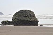 Big Rock On Beach