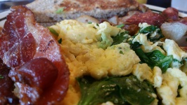 Breakfast Eggs Spinach And Bacon
