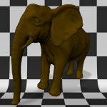 Elephant On Checker
