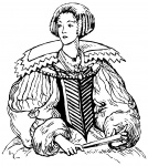 Elizabethan Lady Clipart