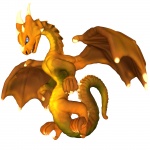Golden Young Dragon