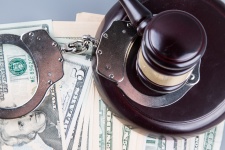 Judge Gavel, Money And Handcuffs