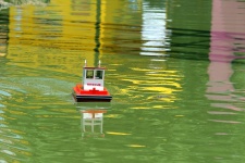 Model Boat & Colourful Reflections
