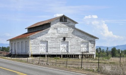 Old White Wooden Barn