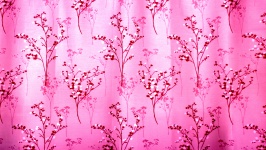 Pink Curtains Background