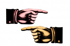 Pointing Finger - Hand Banner. Hand